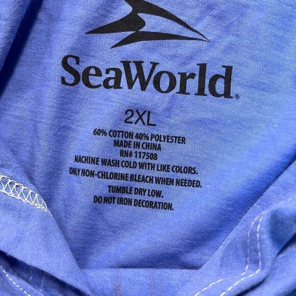 ‎SeaWorld Dolphins Light hoodie-Unisex 2X-Large-NWT - Picture 3 of 5